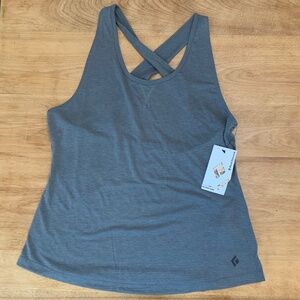 Women’s black diamond tank top